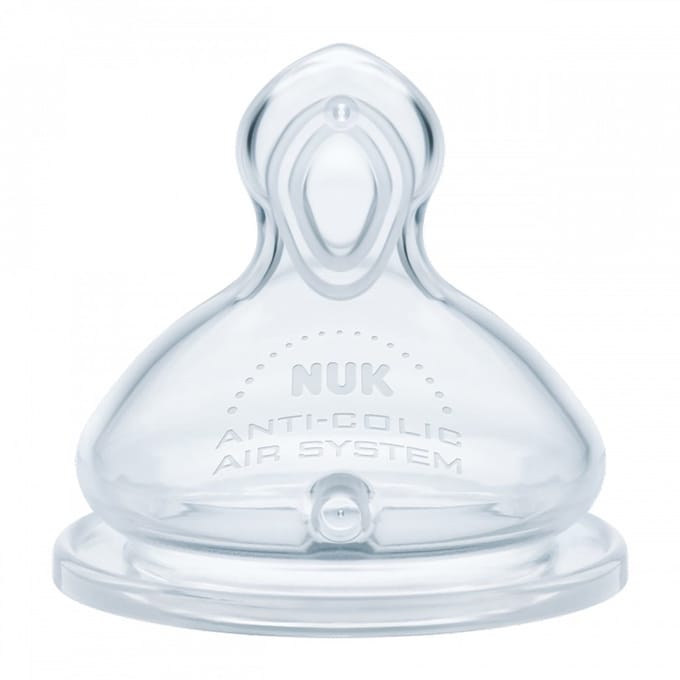 NUK First Choice flesspeen M 3+ maanden siliconen - Speen