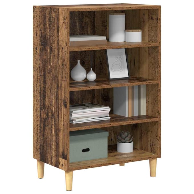 vidaXL - Dressoir - Oudhout - 57 - x - 35 - x - 89,5 - cm - Bewerkt - hout