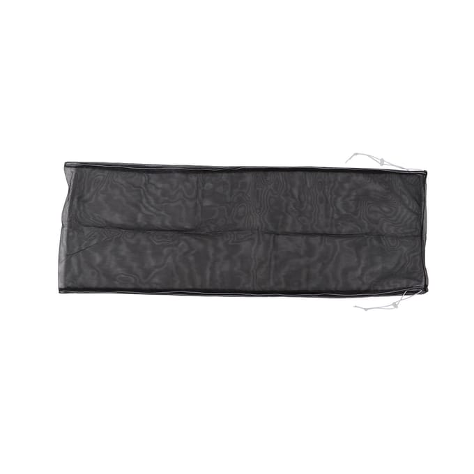 Filet de protection réglable en nylon pour cage à oiseaux, anti-poussière, pour attrape-graines, pour perroquets et perruches noir