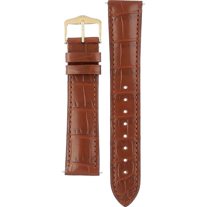 Hirsch 10220779-1-20 Genuine Alligator Horlogeband