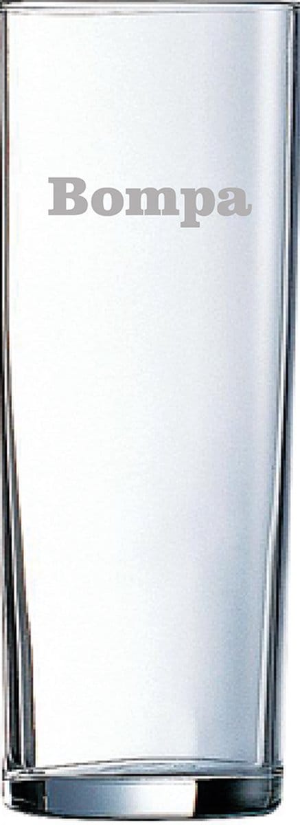 Longdrinkglas gegraveerd - 31cl - Bompa