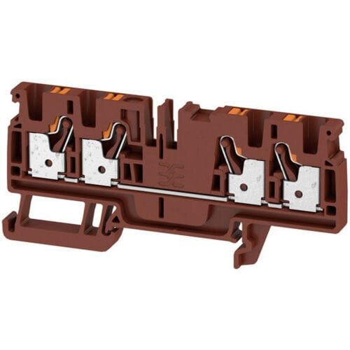 Weidmüller 2534390000 Doorgangsklem 6.1 mm Spanveer Bruin 50 stuk(s)