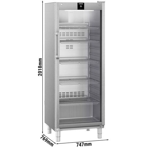 Liebherr Koelkast RVS PERFECTION - 688 liter - GN 2/1 - RVS interieur - 1 glazen deur zilver