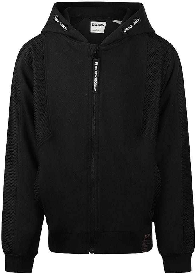 No Way Monday Jongens vest Zwart maat 122