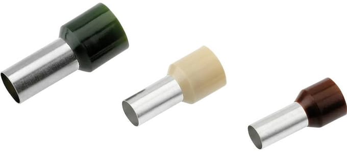 Cimco 187128 Adereindhulzen 6 mm² Deels geïsoleerd Groen 100 stuk(s)