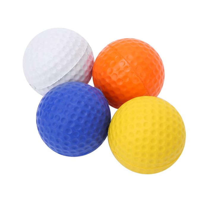 12 stuks PU Kinderen Kids Golfballen Kleurrijk Elastisch Golfballen Set Training Oefenaccessoires blue