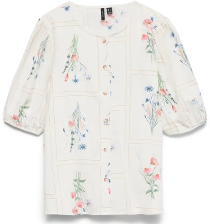 VERO MODA - VMJAMIE ELSE 2/4 TOP WVN - Dames - Blouses