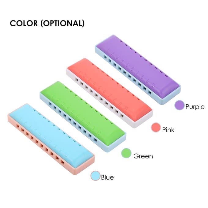 Mondharmonica Diatonische Blues Mondharmonica 10 Gaten Blues Harp Mondharmonica Harmonica Hars Shell Voor Kinderen paars
