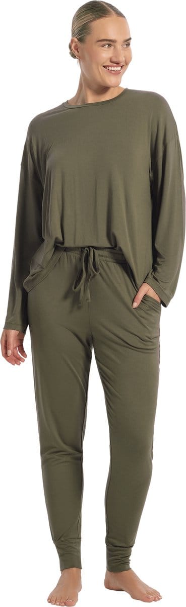 Ten Cate Basics pyjama set forest mist voor Dames | Maat L