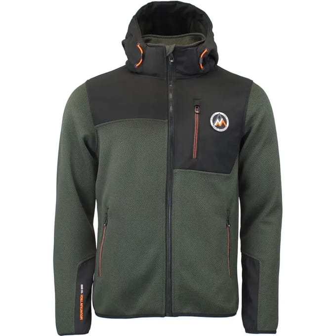 Afneembare hoodie met softshell panelen Peak Mountain Carhood