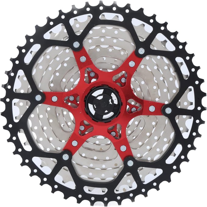 WAKE 11-Speed Fiets Cassette 11‑46T Racefiets Vrijloop Cassette Tandwiel voor Mountainbike gray