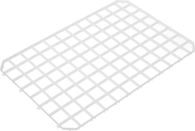 BarUp Koppelbare drainagematten – HACCP-gecertificeerd – wit polypropyleen – 313x209 mm – set van 5