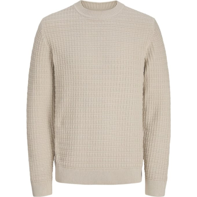 JACK&JONES - JPRBLABRUCE KNIT STRUCTURE CREW NECK - Heren - Gebreide truien