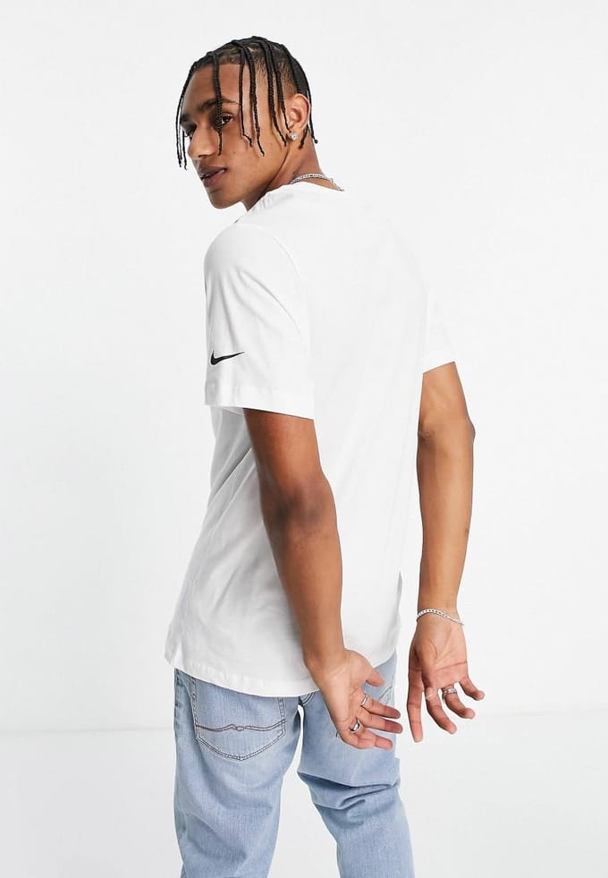 Nike Sportswear T-shirt voor heren met groot logo in wit