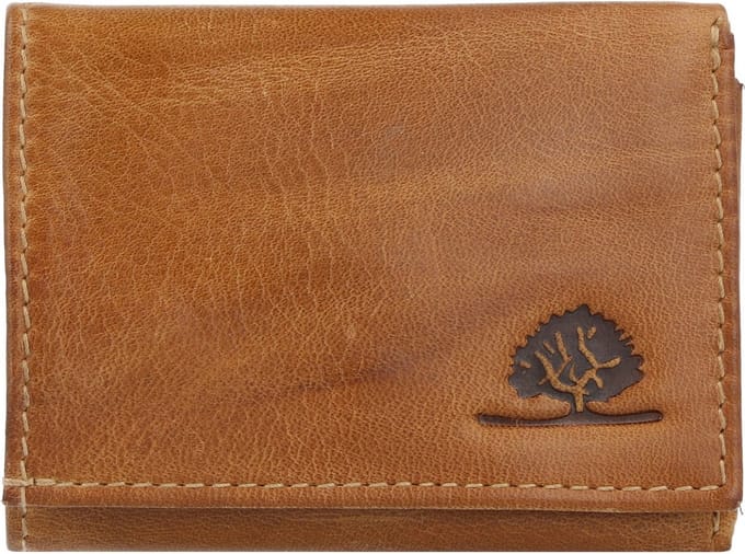 Greenburry Tornado Portemonnee RFID-bescherming Leer 9.5 cm - Jongens - Horizontaal - peanut brown