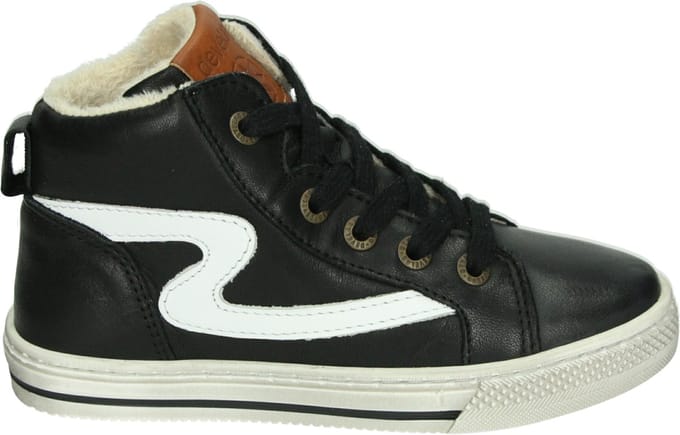 Develab - 45667 - Half-hoogJongensKindersneakers - Kleur: Zwart - Maat: 32