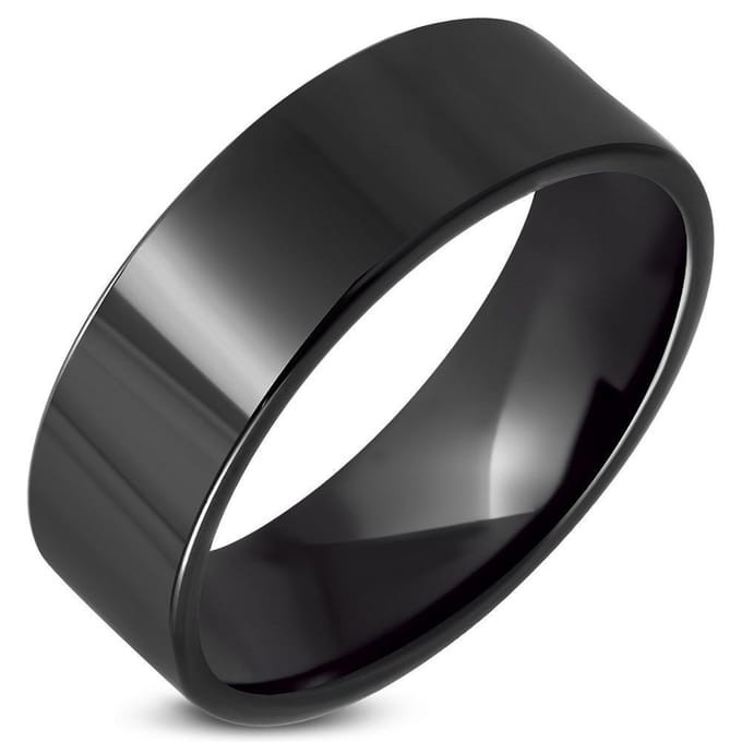 Amanto Ring Akash - 316L Staal - 8 mm - Maat 63-20mm