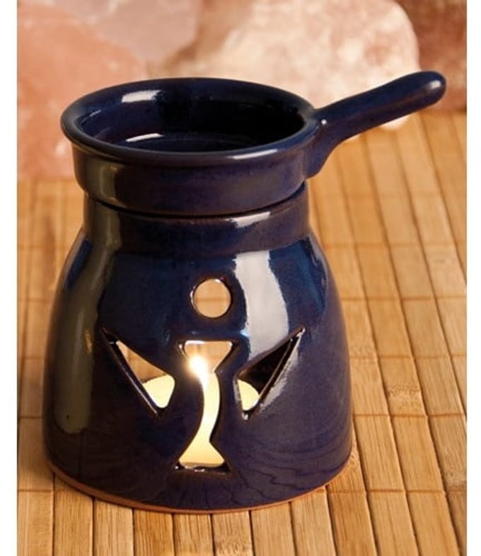 Aromalamp engel donkerblauw