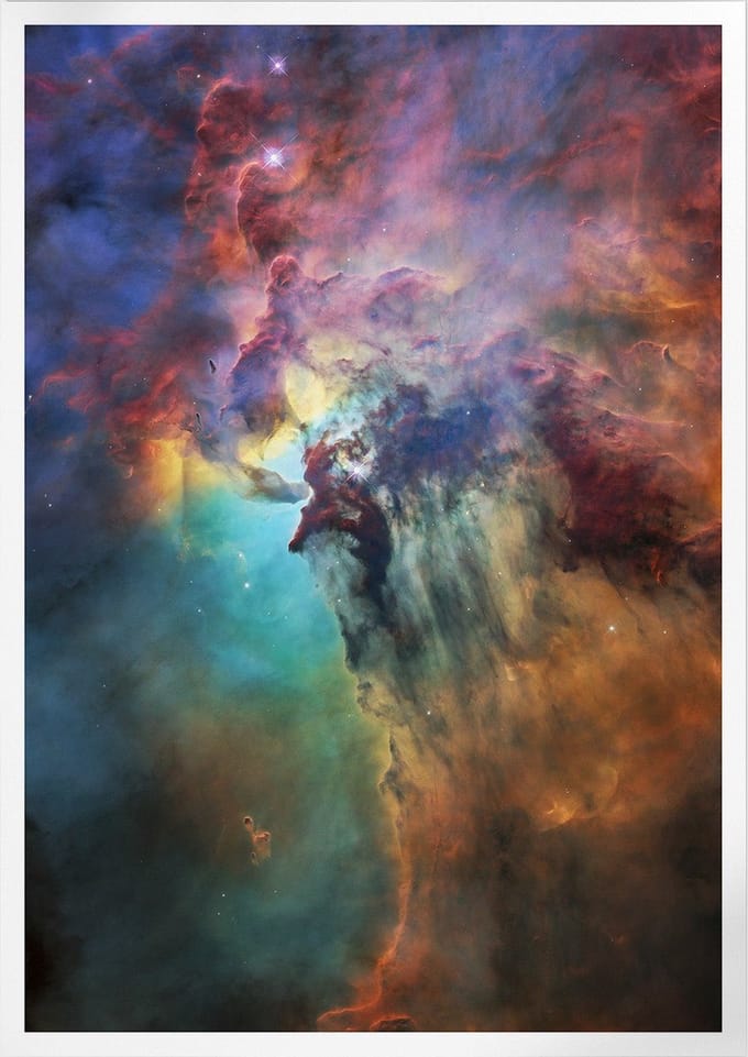The Lagoon Nebula | Space, Astronomie & Ruimtevaart Poster | B2: 50x70 cm