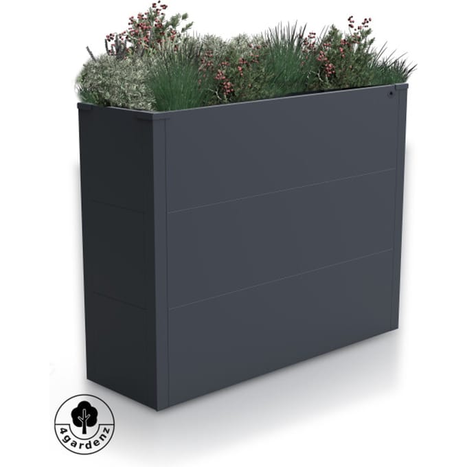 4gardenz Buiten Plantenbak Staal - Verhoogde Bodem - 100x30x77 cm