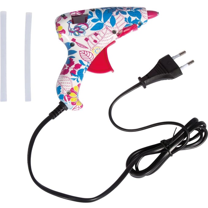 Mini-hete lijmpistool "Flower Power", met kabel