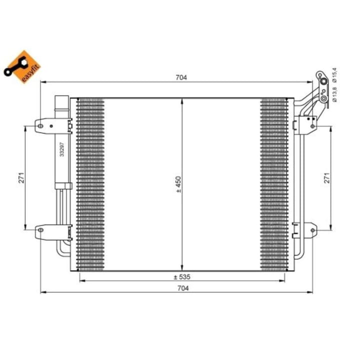 Condensor, airconditioning NRF 35848