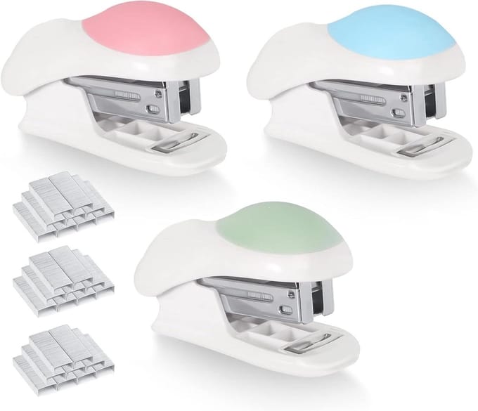 Mini-nietmachine set - 3 stuks voor school en kantoor met handmatige bediening
