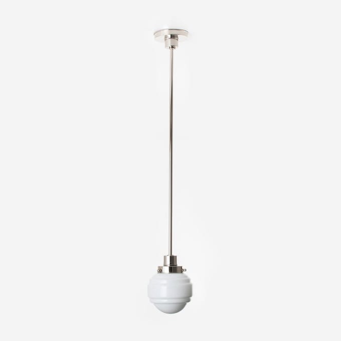 Hanglamp Polkadot 20's Matnikkel - Art Deco Trade