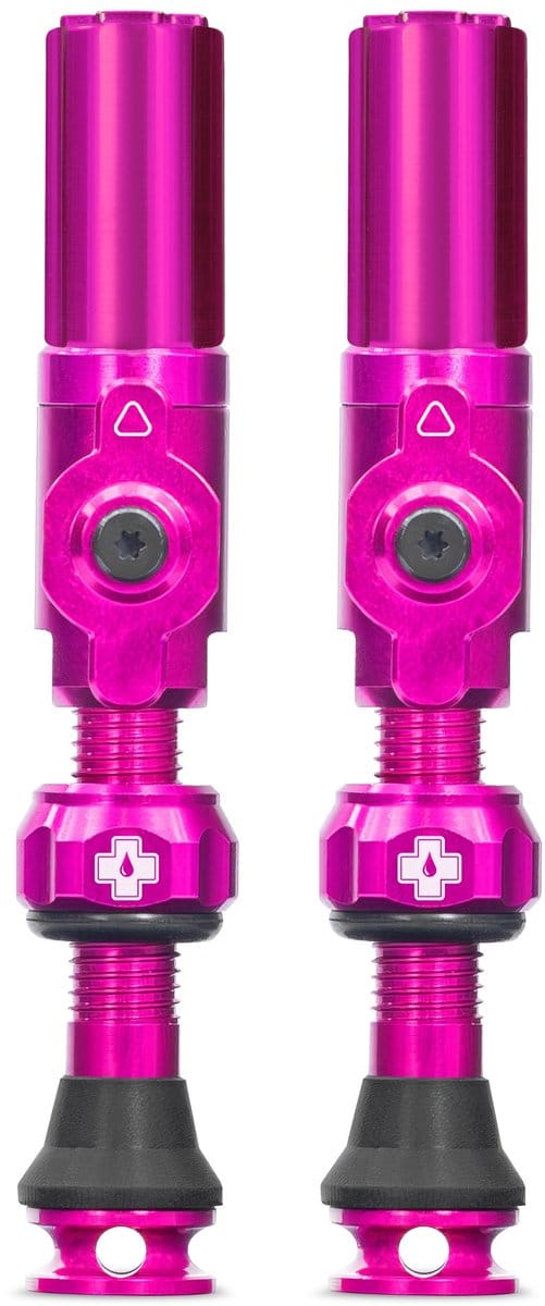 Muc-Off Big Bore Hybrid - Tubeless Ventiel - 35mm - Roze - Schrader - Kernloos ontwerp - Hoge luchtstroom