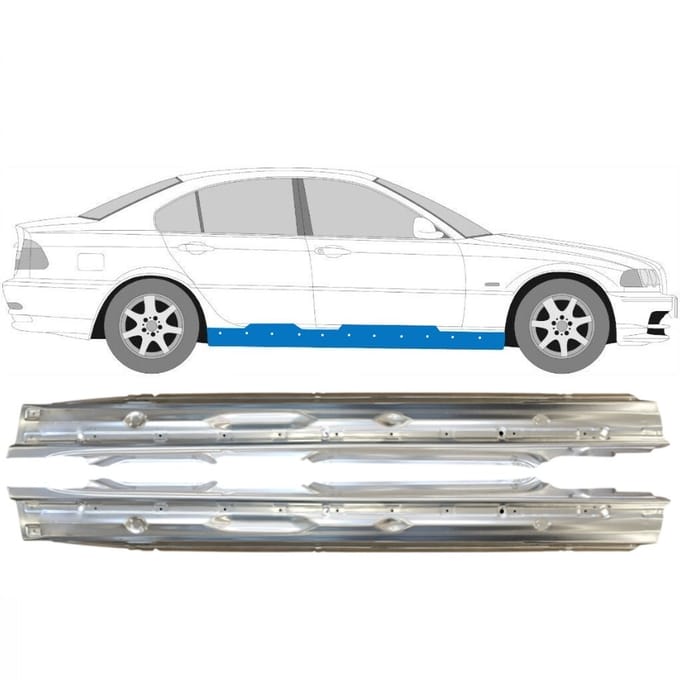 Volledige dorpel voor BMW 3 E46 1998-2006 / Links + Rechts / Set