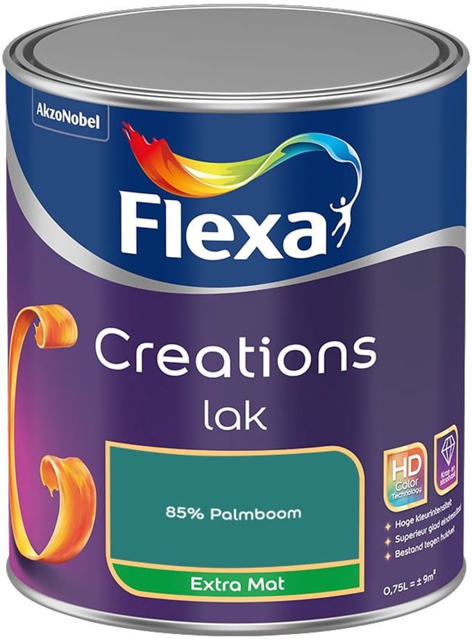 Flexa - Creations Lak Extra Mat - 85% Palmboom - Mengverf - 750 Ml