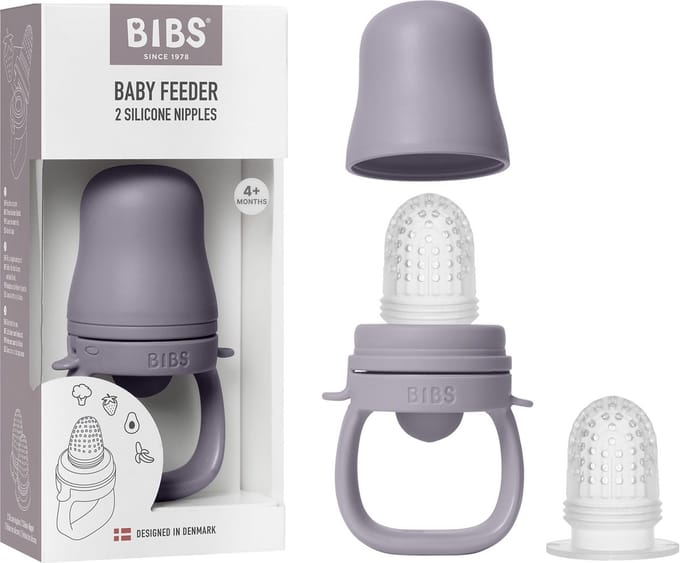 BIBS Babyvoeder - 4+ mnd - tandjes & zelf eten - Fossil Grey