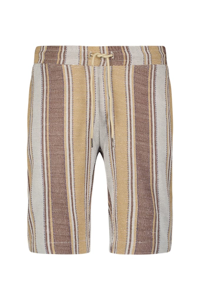 No Excess Short Jersey Multi Colour Vertical Stripes Yellow Maat: S | Korte Broeken Outlet | Heren | Geel