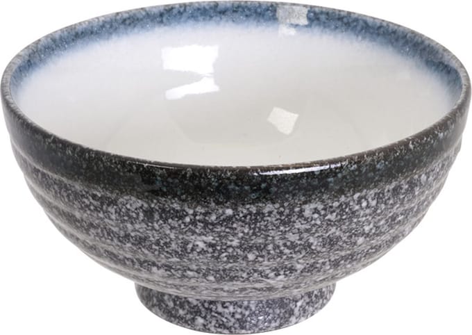 Grijs/Witte Kom – Tajimi – 19 x 9.5cm 1500ml