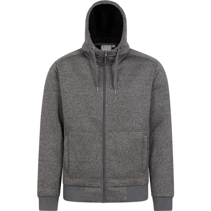 Mountain Warehouse Heren Nevis II Bont capuchon (Zwart)
