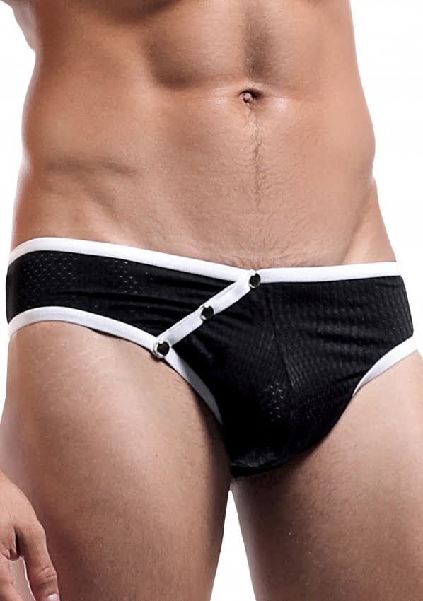 Fly Away Snap Thong - Black