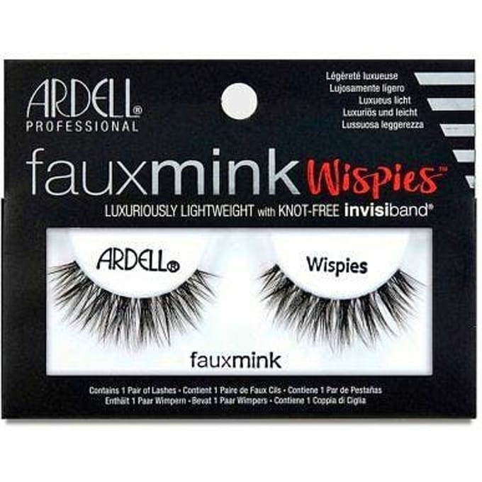 Ardell Faux Mink Wispies False Eyelashes Black 1 paar