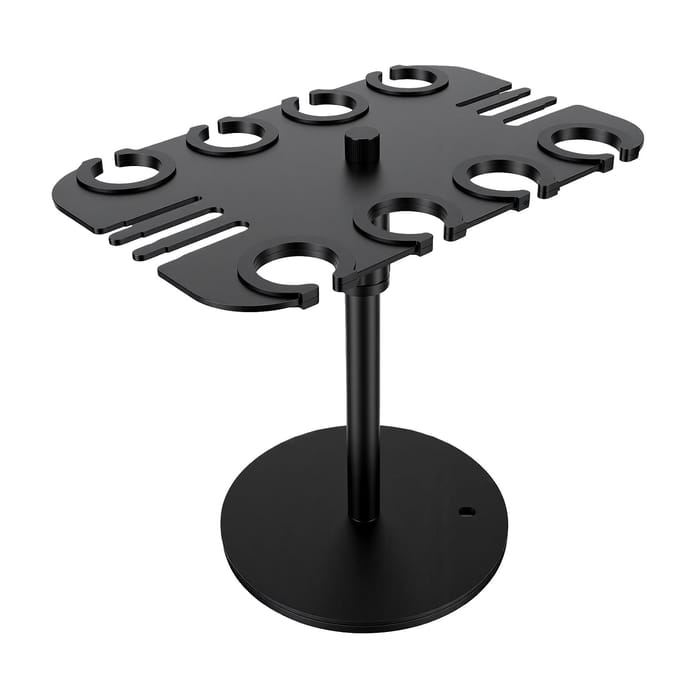 Multi Microfoonhouder 8 Sleuven Brede Gekussende Ringen Bedraad Draadloos Microfoonstandaard Mount Antislip Ontwerp gray