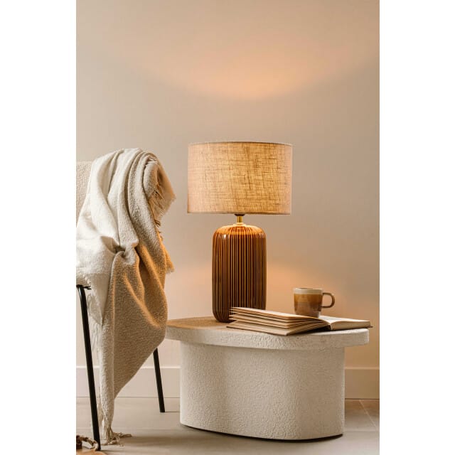 Indore Home - Verona - M - Schemerlamp - Bruin