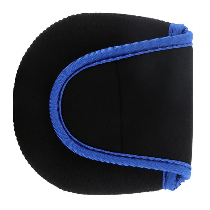 Neopreen Vliegvissen Reel Beschermhoes Cover Anti-Botsing Visreel Opbergtas black