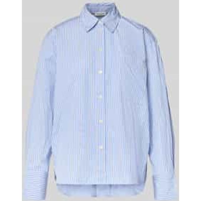 Regular fit overhemdblouse van puur katoen