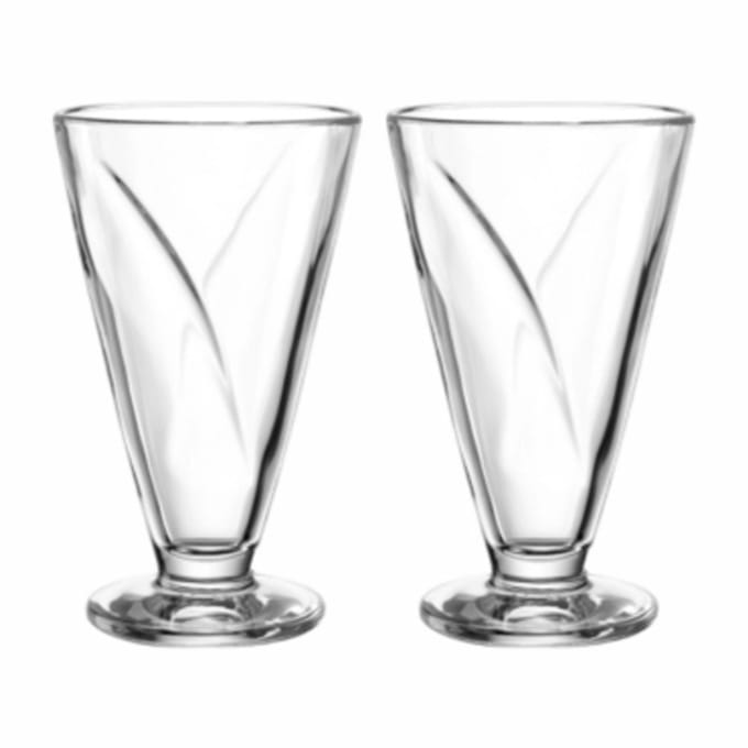 Leonardo CONO Schaal op voet 360ml - set/2