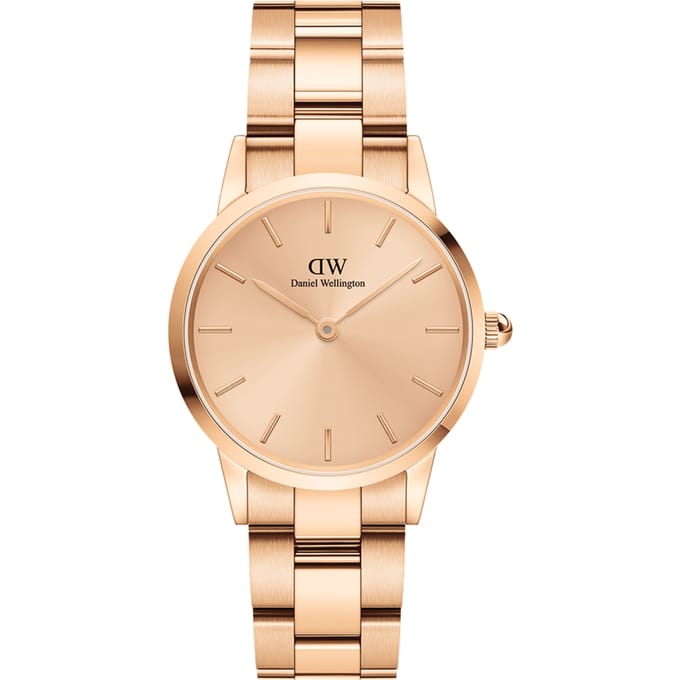 Daniel Wellington DW Watch Iconic Link Unitone RG 28mm Rose Gold