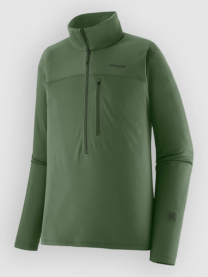 Patagonia R1 Ultralight 1/2 Half-Zip Sweater groen