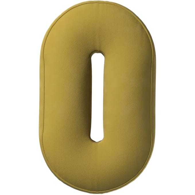 Fluweel 0 kussen Yellow Tipi