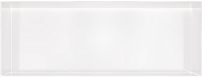 Hotbath &More Inbouwnis - 30 x 80 x 10 cm - Frameless - met LED-verlichting - Mat Wit