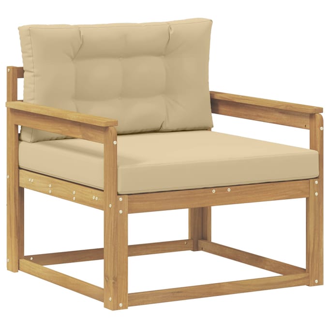 vidaXL - Buiten - Midden - Sofa - Polyester - Wit