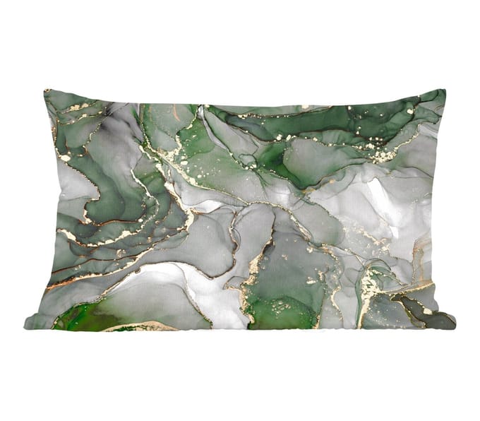 Sierkussens - Kussentjes Woonkamer - 60x40 cm - Luxe - Marmer - Groen