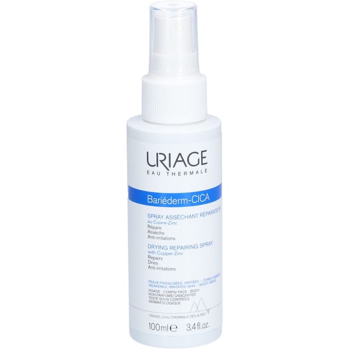 Uriage Bariederm Droogherstellende Cica-Spray 100ml Met Koper-Zink