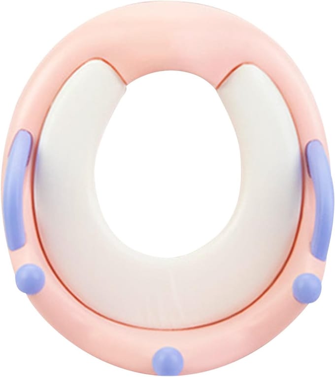Kinderen toiletbril - Potje trainer - Zindelijkheidstraining thuis - Antislip ontwerp - 38 x 35 cm - Roze